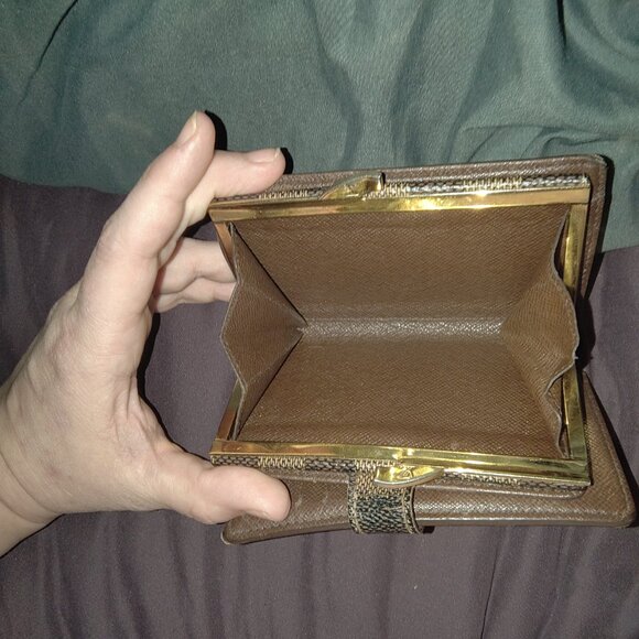 Louis Vuitton Damier Ebene Portifulle Viennois Kisslock Wallet CA0076 - Picture 6 of 10